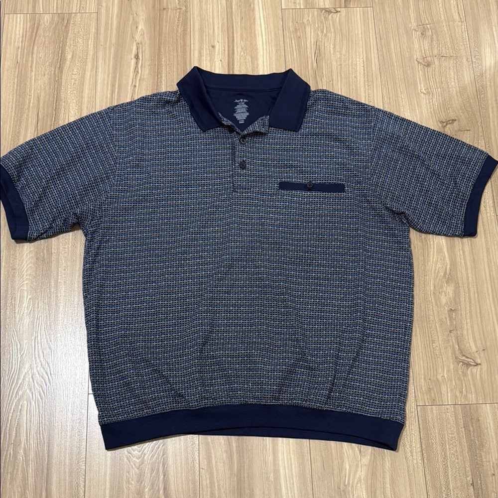 David Taylor Blue Polo Shirt Versatile Casual Wear Size XL